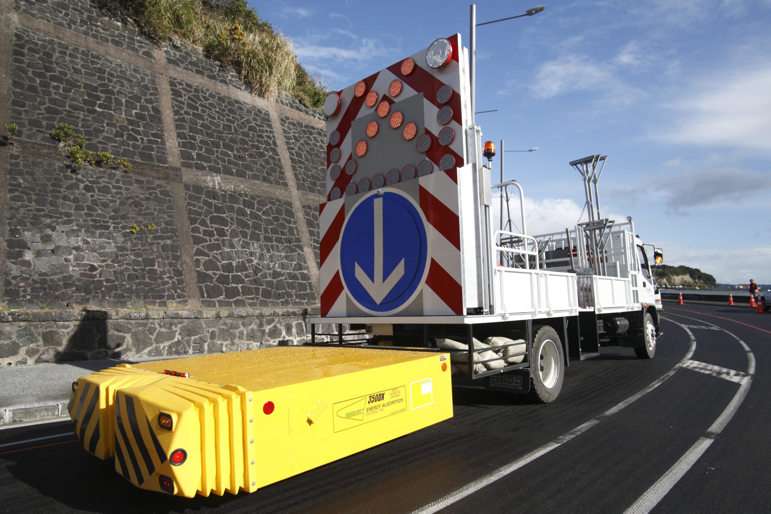 Traffic management equipment on Auckland road