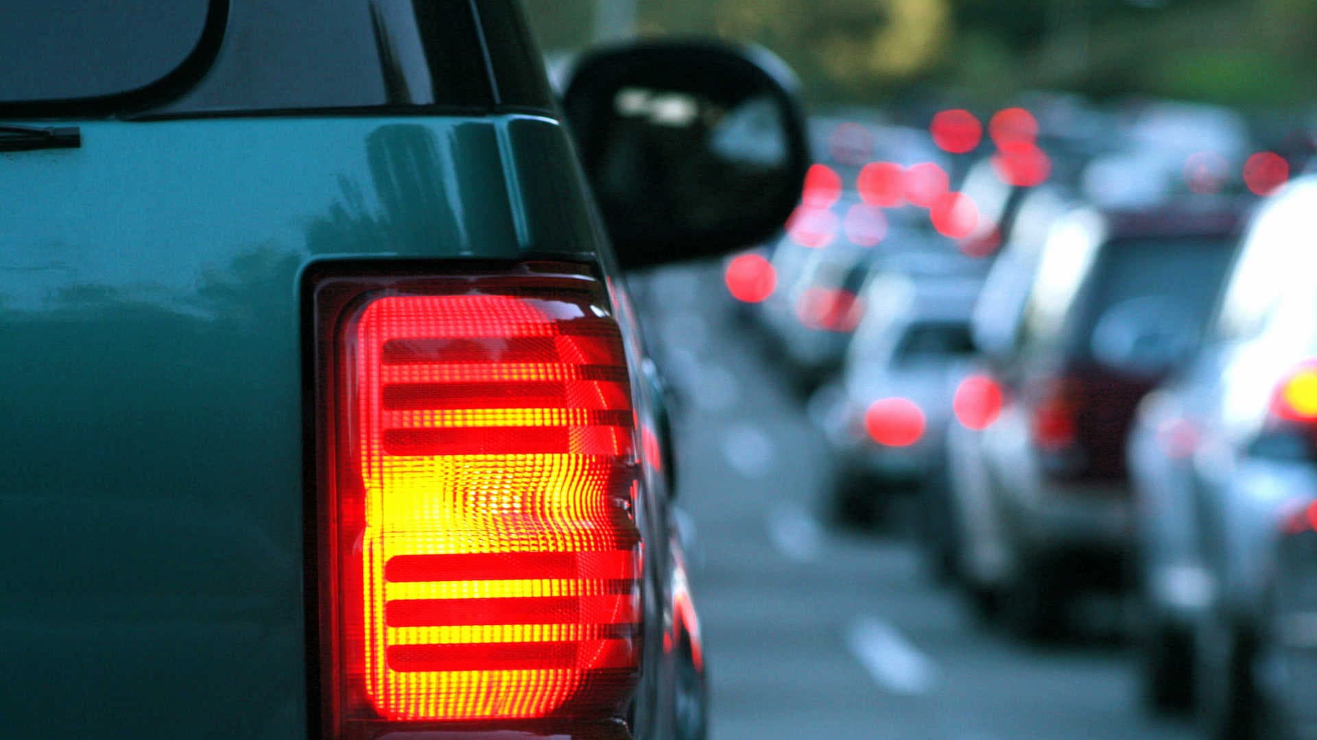 Transportation issues – A car stuck in traffic