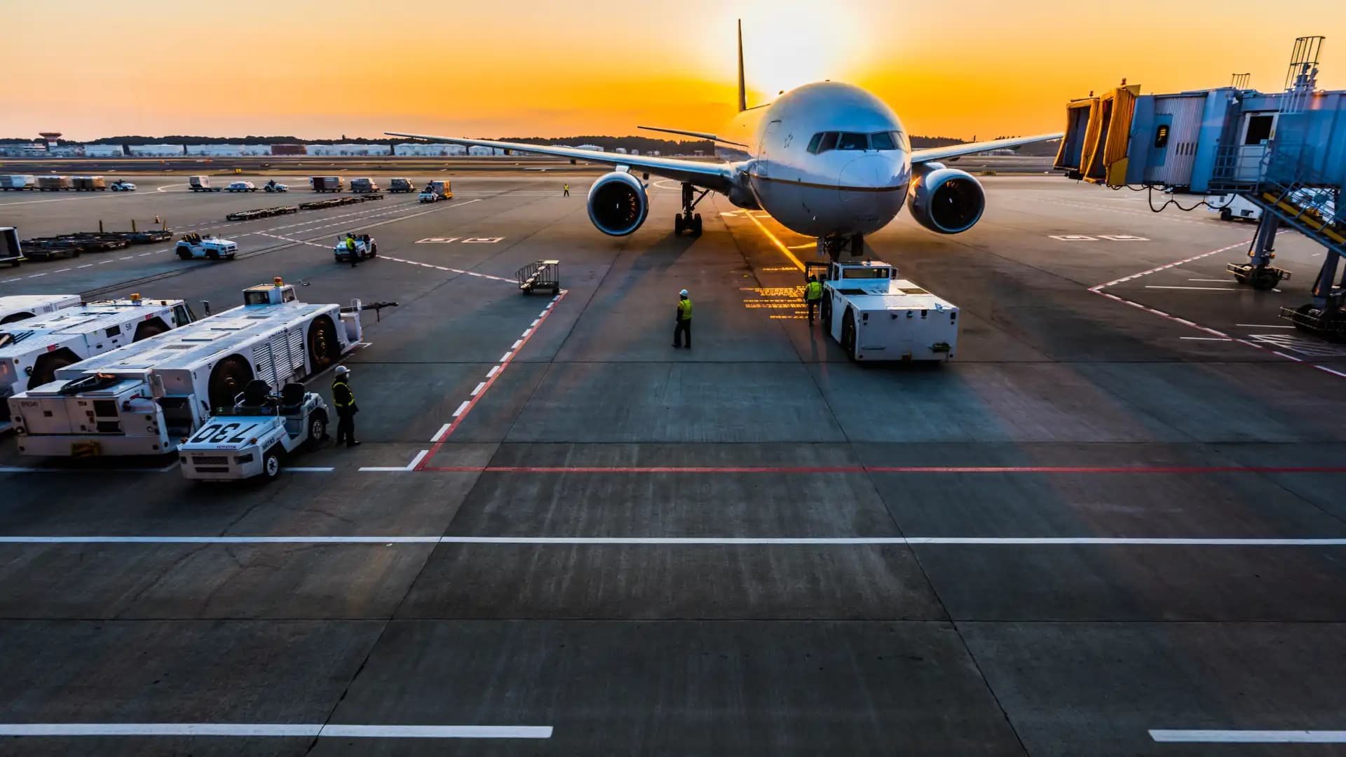 Airport Runway Material – Plane On An Airport Runway
