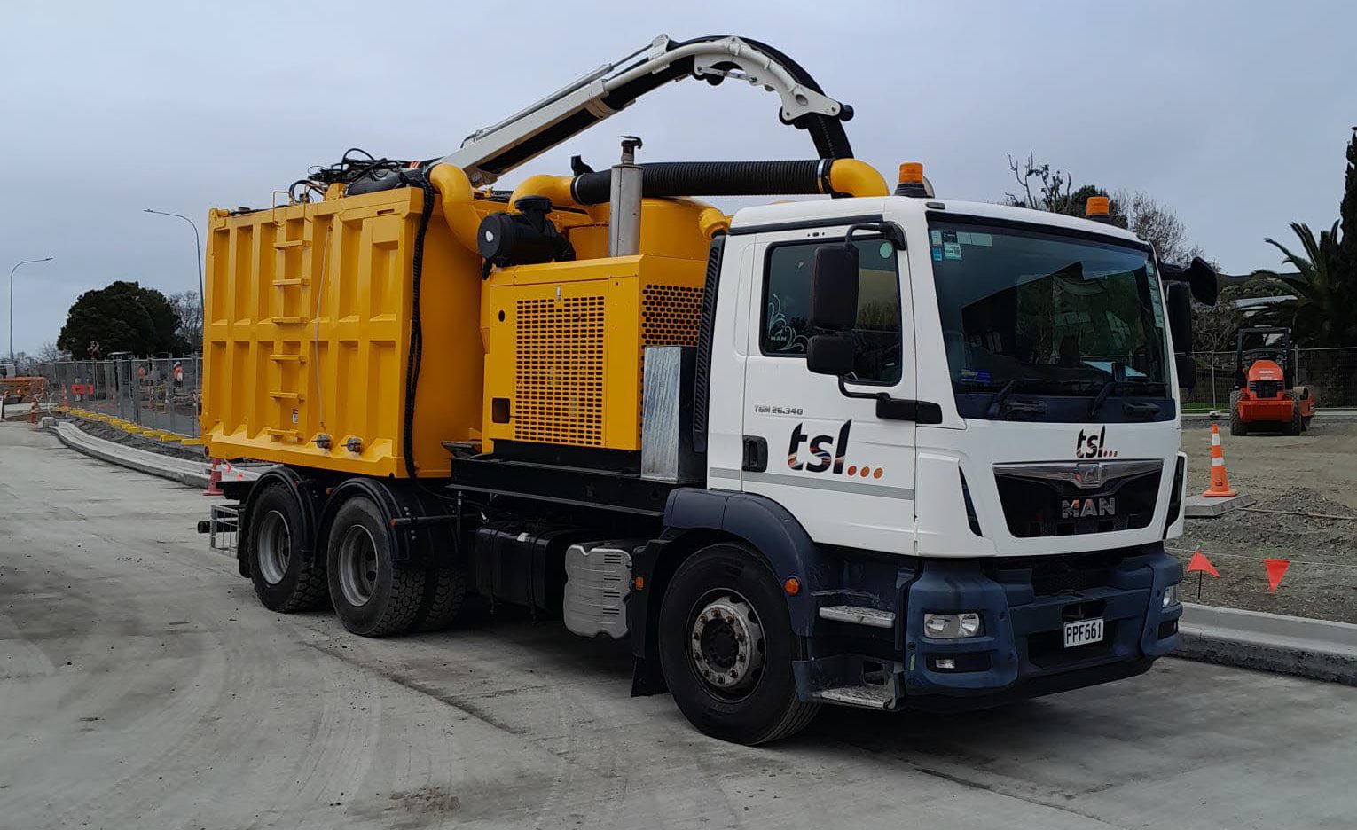 TSL Group hydro excavation truck.